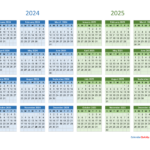 2024 And 2025 Calendar | Calendar Quickly Intended For 2024 Calendar 2025 Printable