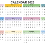 2025 Calendar Printable, ✓ Pdf, Excel And Image File   Free In 2025 Calendar 2025 Printable