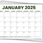 2025 Printable Calendars (56 Free Pdf Printables) Inside Free 2025 Printable Calendar