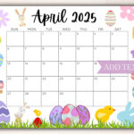 Editable April 2025 Calendar, Printable Calendar 2025, Beautiful With April Printable Calendar 2025