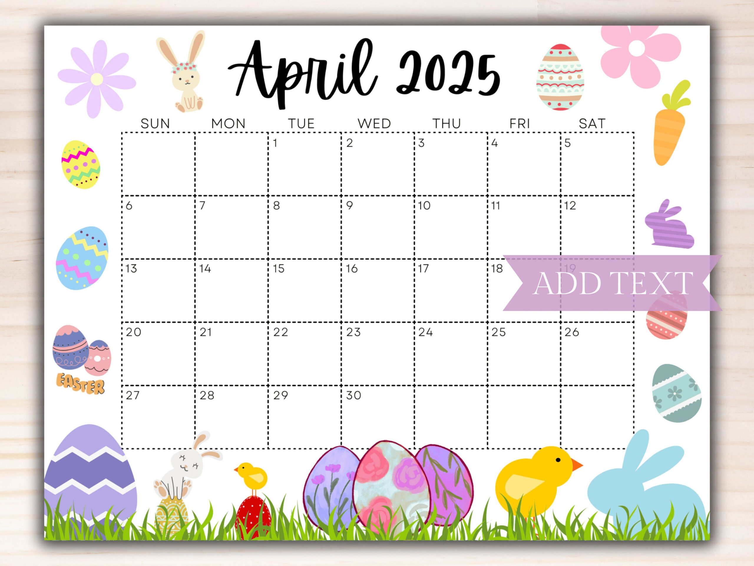 Editable April 2025 Calendar, Printable Calendar 2025, Beautiful with April Printable Calendar 2025