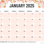 January 2025 Calendar (52 Free Pdf Printables) In Free Printable Monthly Calendar 2025