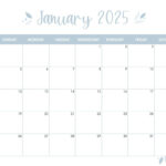 January 2025 Calendars   107 Free Printables | Printabulls In January 2025 Calendar Printable