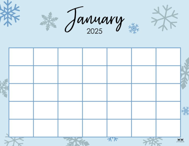 Printable Calendar 2025 Monthly