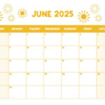 June 2025 Calendars   107 Free Printables | Printabulls Throughout June 2025 Calendar Printable