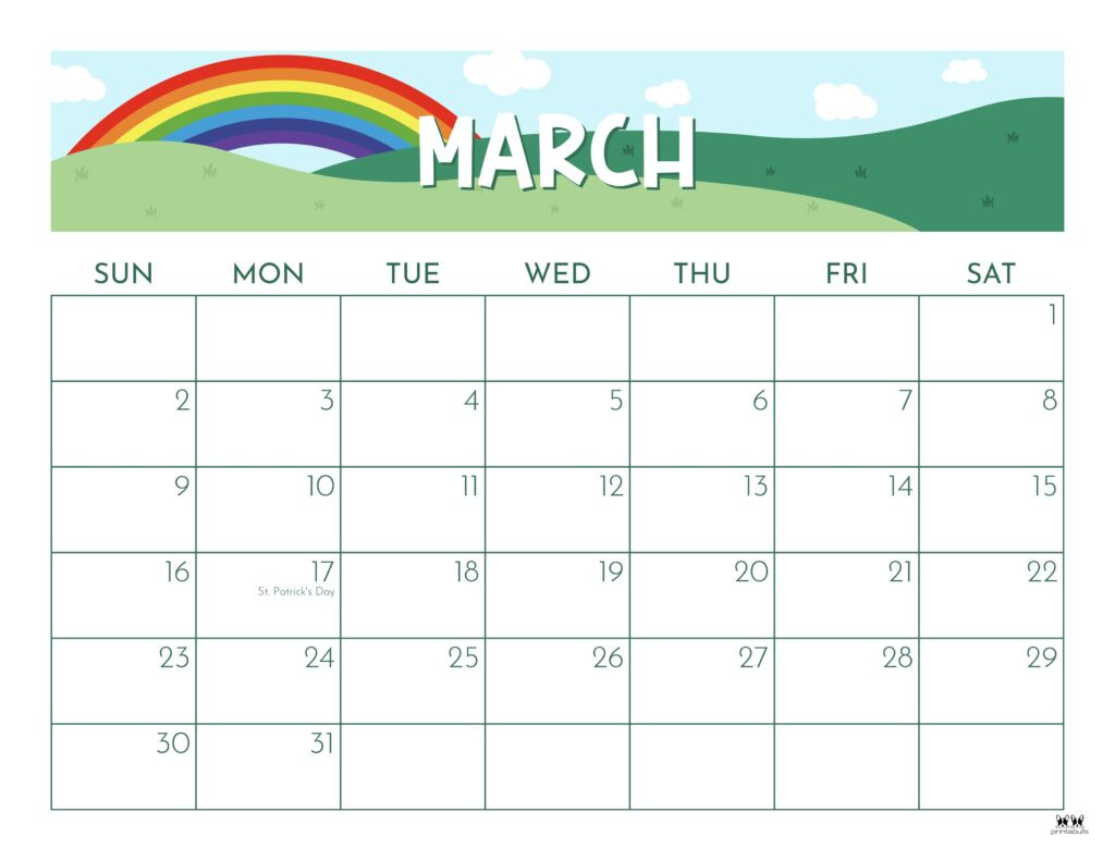 March 2025 Calendars - 107 Free Printables | Printabulls for Printable March 2025 Calendar