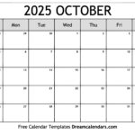 October 2025 Calendar   Free Printable With Holidays And Observances Intended For October 2025 Calendar Printable