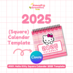 001. Hello Kitty 2025 Calendar (Square)Undefined   Raket.ph With Printable Hello Kitty Calendar 2025  | CalendarCrazePrint.Com