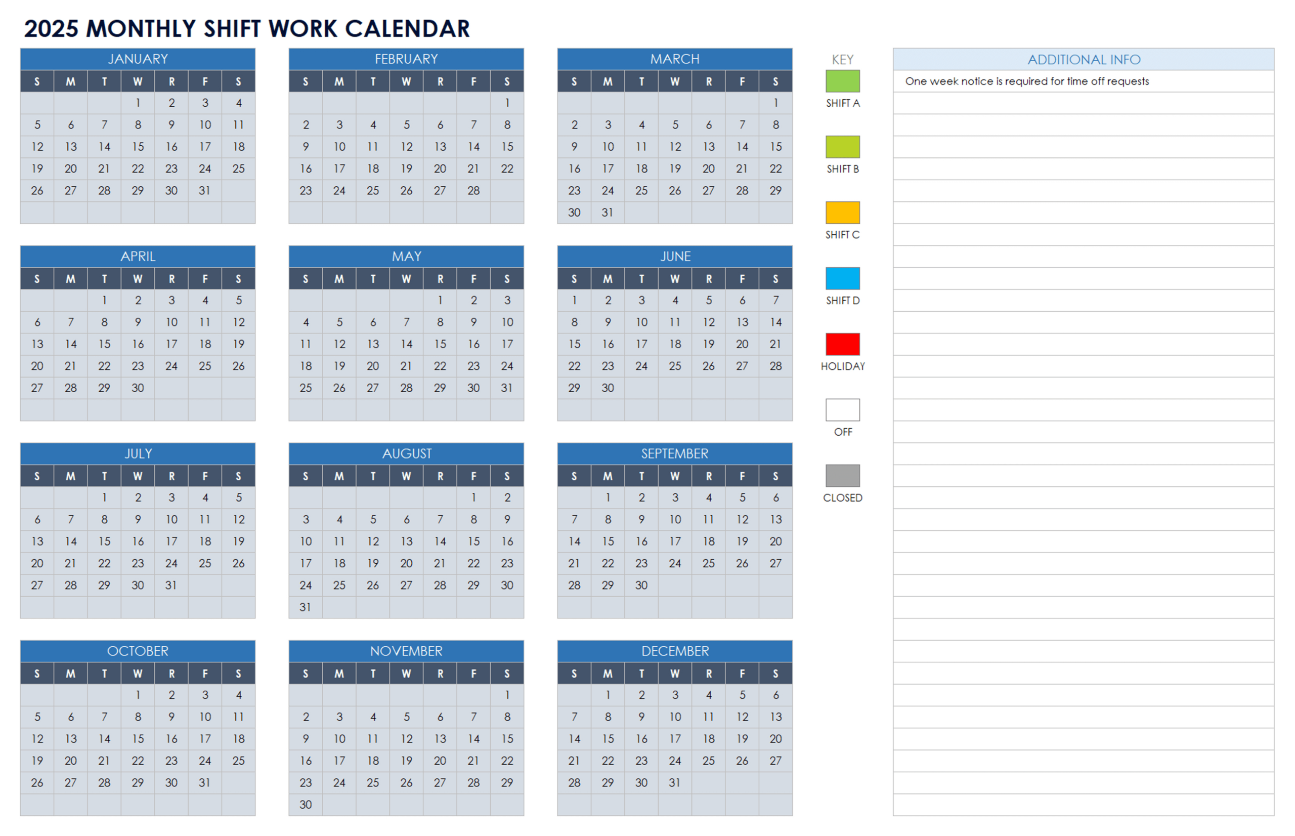 15 Free 2025 Monthly Calendar Templates | Smartsheet intended for Calendars 2025 | CalendarCrazePrint.Com