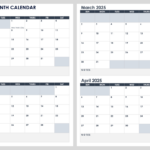 15 Free 2025 Monthly Calendar Templates | Smartsheet Throughout  Calendars 2025 | CalendarCrazePrint.Com