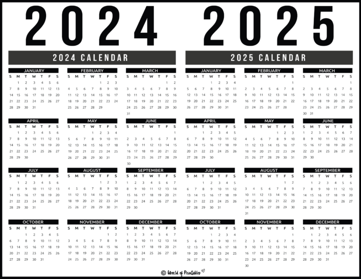 2024 2025 Printable Calendar | Calendars 2025