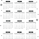 2024 2025 Calendar Free Printables   World Of Printables Intended For 4 Year Calendar 2024 To 2025 Printable | CalendarCrazePrint.Com