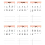 2024 2025 Calendar Printables | Free Pdf Intended For  Calendars 2025 | CalendarCrazePrint.Com