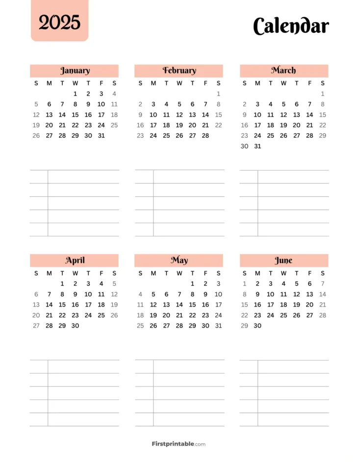 Summer Calendar 2025 Printable | Calendars 2025