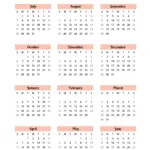 2024 2025 Calendar Printables | Free Pdf With 4 Year Calendar 2024 To 2025 Printable | CalendarCrazePrint.Com