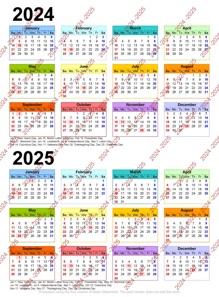 Calendar Printable 2024 – 2025 | Calendars 2025