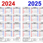 2024 2025 Two Year Calendar   Free Printable Pdf Templates In 2024   2025 Calendar Printable Download | CalendarCrazePrint.Com