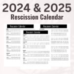 2024 Rescission Calendar Rescission Calendar 2024 Loan Signing Pertaining To 2025 Rescission Calendar Printable  | CalendarCrazePrint.Com