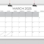 2025 11 X 17 Inch Calendar Template Instant Download Thin Sans Throughout 2025 Printable Calendar 11x17  | CalendarCrazePrint.Com