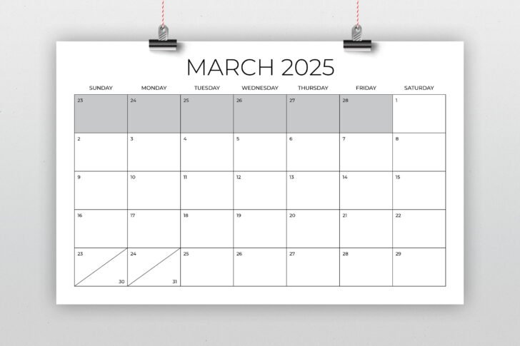 2025 Printable Calendar 11×17 | Calendars 2025