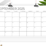 2025 11X17 Calendar Template In 11X17 2025 Calendar Printable | CalendarCrazePrint.Com