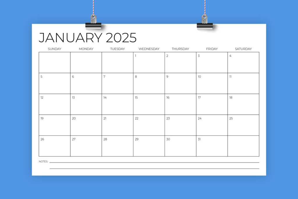 2025 11X17 Calendar Template Throughout 2025 Calendar Printable 11X17 | CalendarCrazePrint.Com