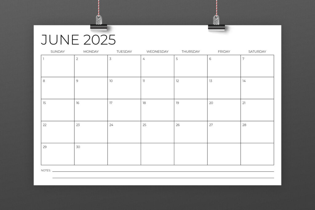 2025 11X17 Calendar Templaterunning With Foxes | Thehungryjpeg For  Calendars 2025 | CalendarCrazePrint.Com