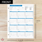 2025 Attendance Calendar Card Stock Paper, Employee Work Tracker Within  Calendars 2025 | CalendarCrazePrint.Com