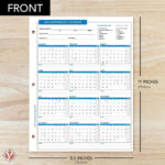 2025 Attendance Calendar Cardstock, Employee Work Tracker, 8.5 X In  Calendars 2025 | CalendarCrazePrint.Com