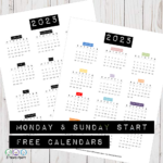 2025 Calendar Free Printable | Bullet Journal And Planner Free For Free Printable Wallet Calendar 2025  | CalendarCrazePrint.Com