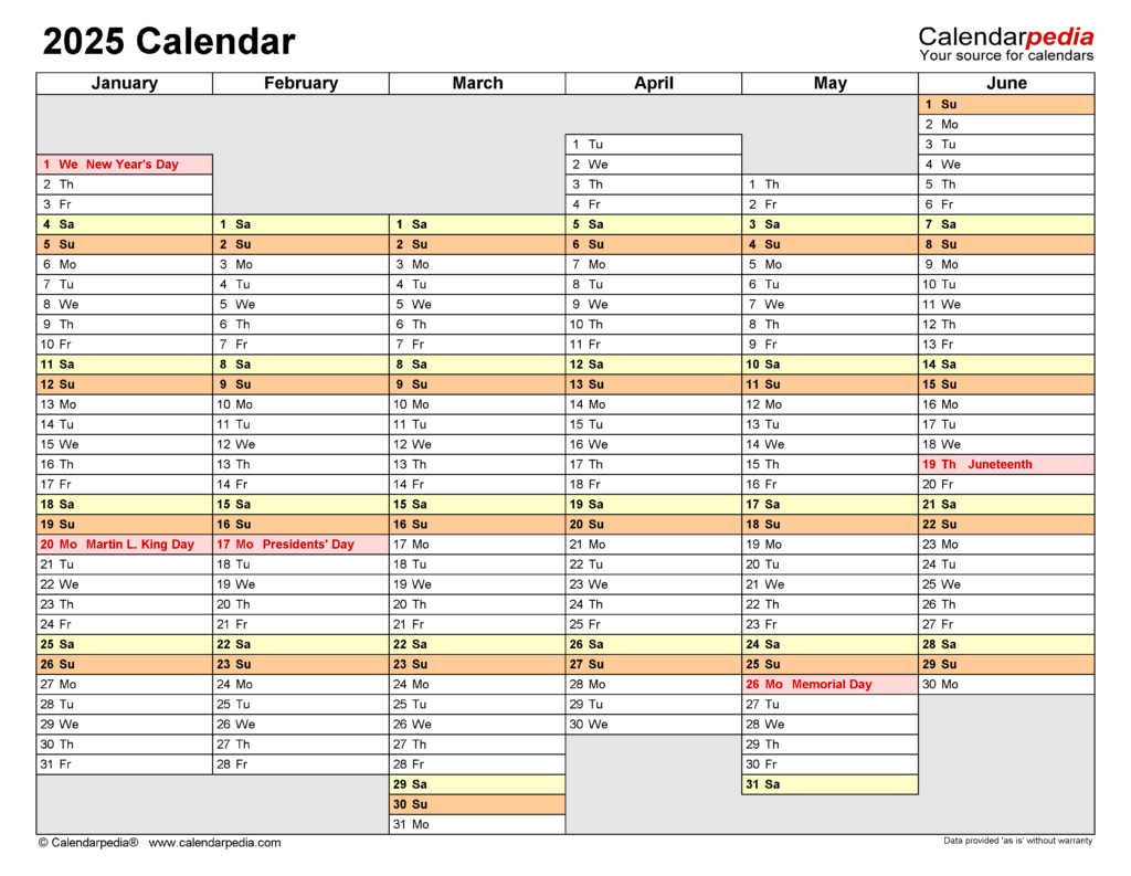 2025 Calendar   Free Printable Pdf Templates   Calendarpedia For  Calendars 2025 | CalendarCrazePrint.Com