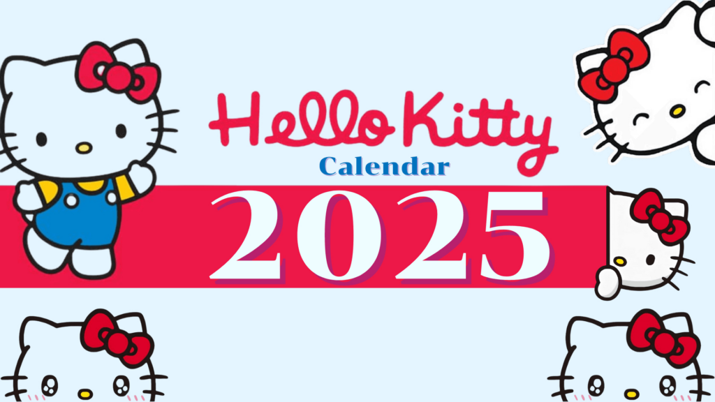 2025   Calendar   Hello Kitty   Template  Kjc.creativedesigns For Printable Hello Kitty Calendar 2025 | CalendarCrazePrint.Com