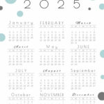 2025 Calendar Printable   18 Cute & Free 2025 Yearly Calendar Pertaining To 2025 Cute Printable Calendar  | CalendarCrazePrint.Com