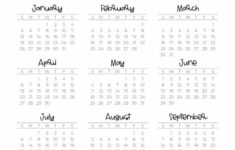 2025 Calendar Printable – 18 Cute & Free 2025 Yearly Calendar with regard to Printable 2025 Year Calendar  | CalendarCrazePrint.Com