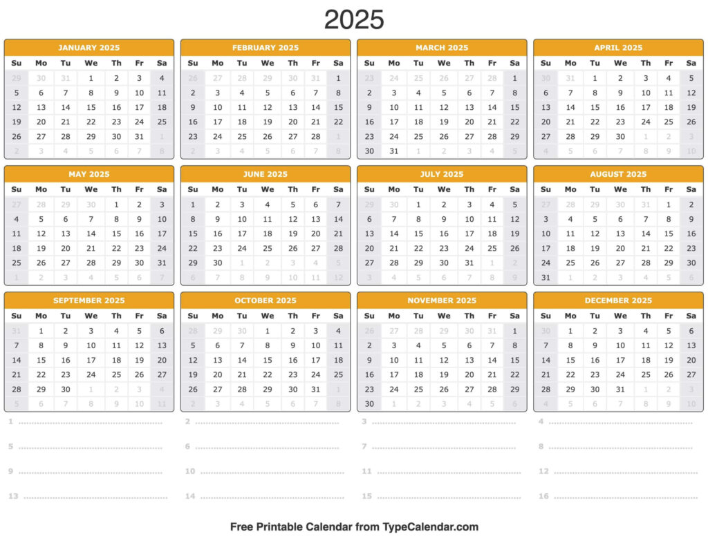 2025 Calendar   Printable Calendar 2025 With Holidays With Julian Calendar Printable 2025 | CalendarCrazePrint.Com