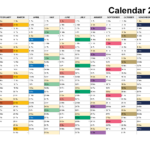 2025 Calendar Printable, ✓ Pdf, Excel And Image File   Free Pertaining To Free Printable Color Calendar 2025 | CalendarCrazePrint.Com