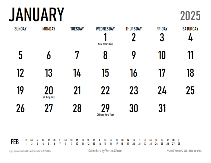 Free Printable Google Calendar 2025 | Calendars 2025