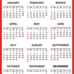 2025 Calendar With Holidays, Printable Free, Vertical, Red Inside Printable Calendar 2025 With Holidays Free Download  | CalendarCrazePrint.Com