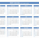 2025 Calendar With Week Numbers In Printable 2025 Week Calendar | CalendarCrazePrint.Com