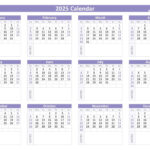 2025 Calendar With Week Numbers Regarding  Calendars 2025 | CalendarCrazePrint.Com