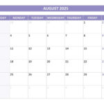 2025 Calendar With Week Numbers (Us And Iso Week Numbers) Intended For Blank August Calendar 2025 Printable | CalendarCrazePrint.Com