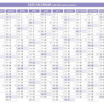 2025 Calendar With Week Numbers (Us And Iso Week Numbers) Intended For Printable 2025 Timeshare Calendar  | CalendarCrazePrint.Com