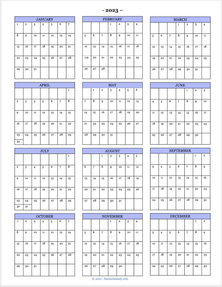 Printable Birthday Calendar 2025 | Calendars 2025