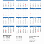 2025 Canada Calendar With Holidays Intended For 2025 Calendar With Canadian Holidays Printable  | CalendarCrazePrint.Com