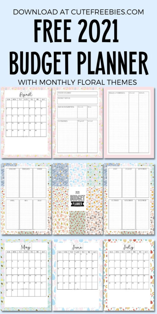 2025 Free Printable Monthly Budget Planner   Cute Freebies For You With Regard To Printable Budget Calendar 2025 | CalendarCrazePrint.Com