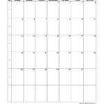 2025 Monthly Calendar (Blank Vertical Template) | Free Calendar For 2025 Calendar Vertical Printable  | CalendarCrazePrint.Com