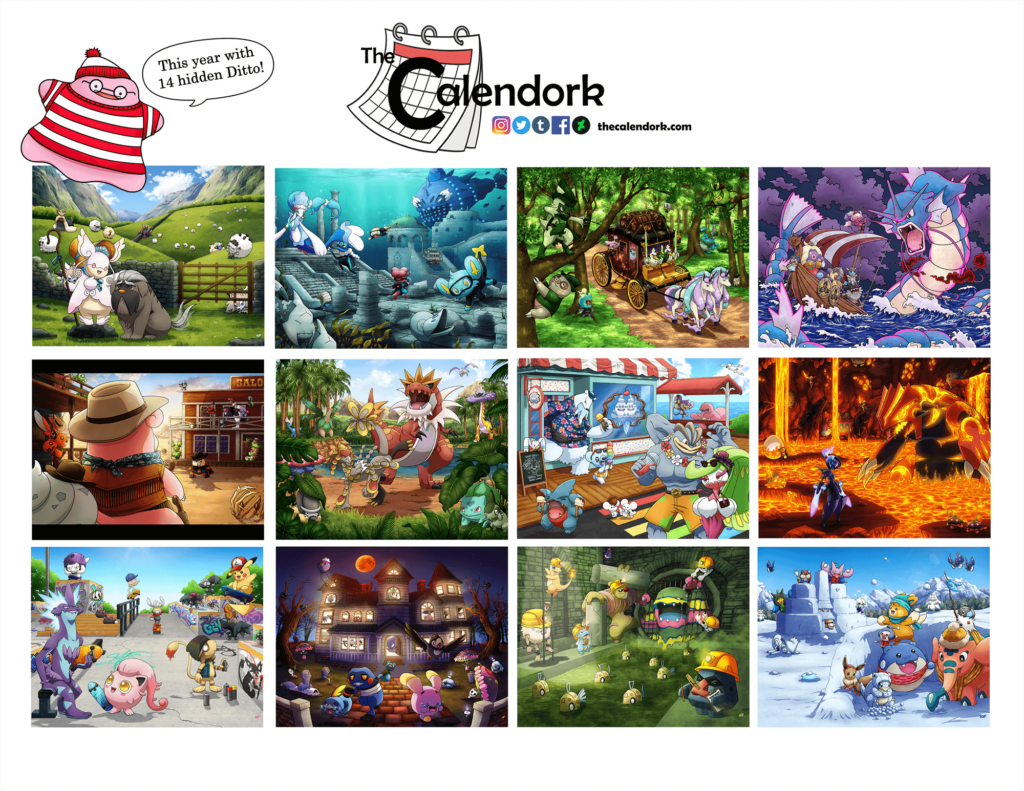 2025 Pokemon Wall Calendar Inside Pokemon Calendar 2025 Printable | CalendarCrazePrint.Com