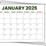 2025 Printable Calendars (56 Free Pdf Printables) Regarding Big Calendar 2025 Printable  | CalendarCrazePrint.Com