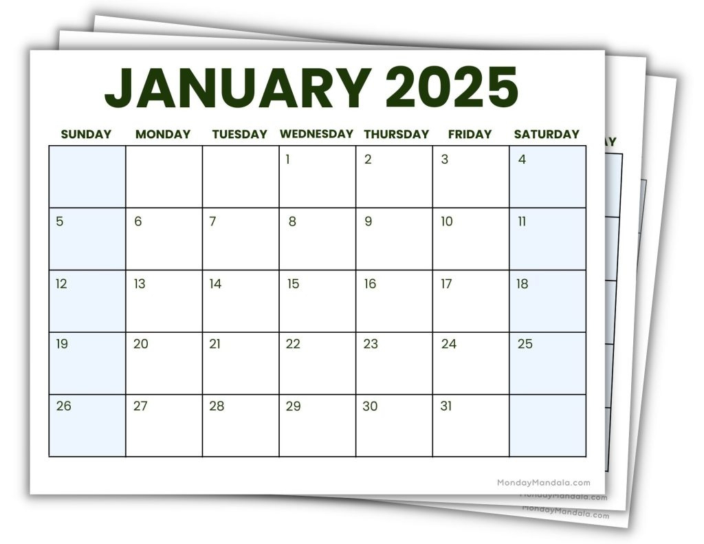 2025 Printable Calendars (56 Free Pdf Printables) regarding Blank Monthly Calendar Printable 2025 | CalendarCrazePrint.Com