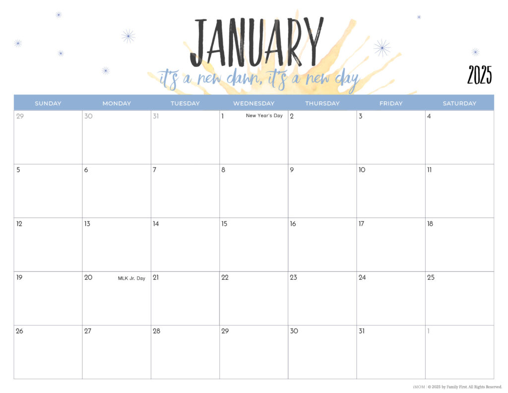 2025 Printable Calendars For Moms   Imom Inside Fun Printable Calendar 2025  | CalendarCrazePrint.Com